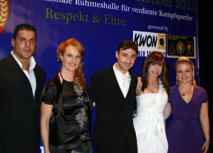 Silvio Simac, unbekannt, Sébastien Weitbruch, Cynthia Rothrock und Emma Elmes.